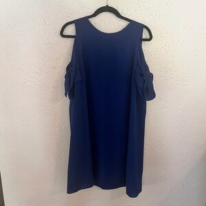 CeCe Blue Cold Shoulder Dress Size 12